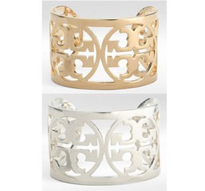 画像1: Tory Burch★Curved LOGO BRACELETE★