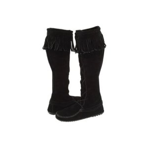 画像: 【Minnetonka】 Front Lace Hardsole Knee-Hi Boot