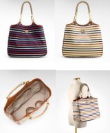 画像: Tory Burch★Striped CHANNING TOTE★