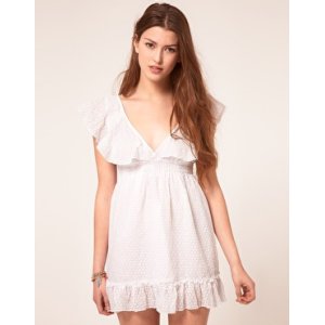 画像: Liquorish Sun Dress In Burnout Cotton