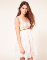 画像: Liquorish Sun Dress With Neon Stitching And Belt