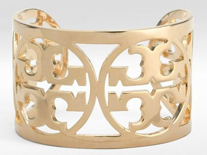 画像2: Tory Burch★Curved LOGO BRACELETE★